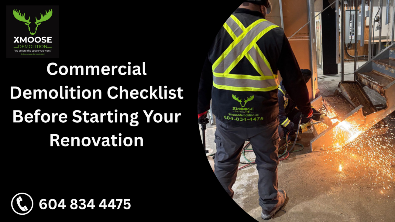Commercial Demolition Checklist Before Starting Your Renovation